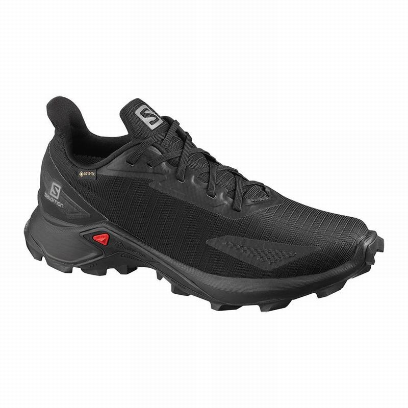 Salomon Singapore Womens Trail Running Shoes - ALPHACROSS BLAST GTX W Black | 05891-XCQY